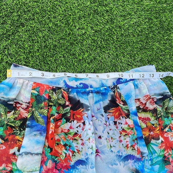 ZARA Basic Tropical Print Skirt size 5 juniors - Picture 6 of 12